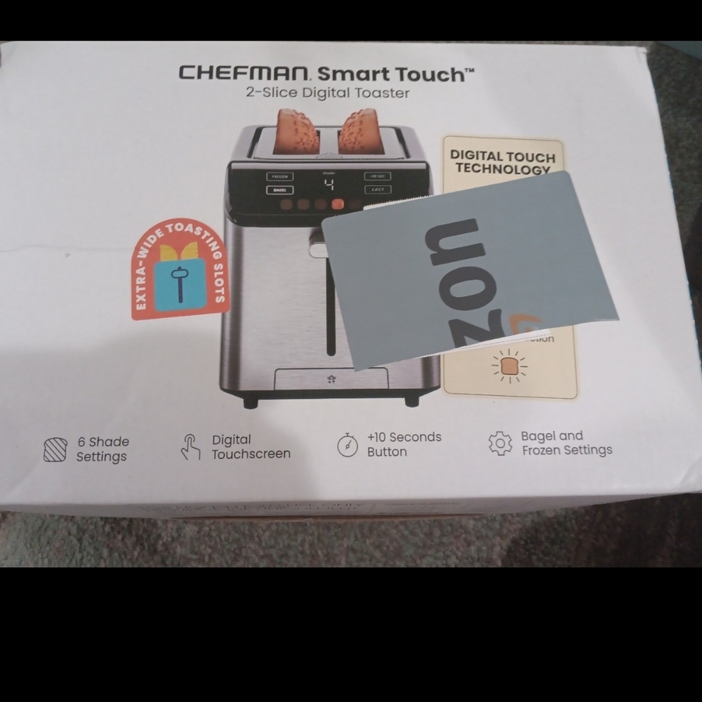 Chefman Smart Touch 2-Slice Digital Toaster - Silver